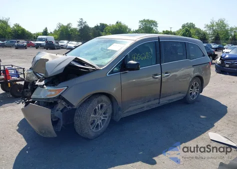 2012 Honda Odyssey Ex-L из США, поврежденный, VIN 5FNRL5H67CB123398